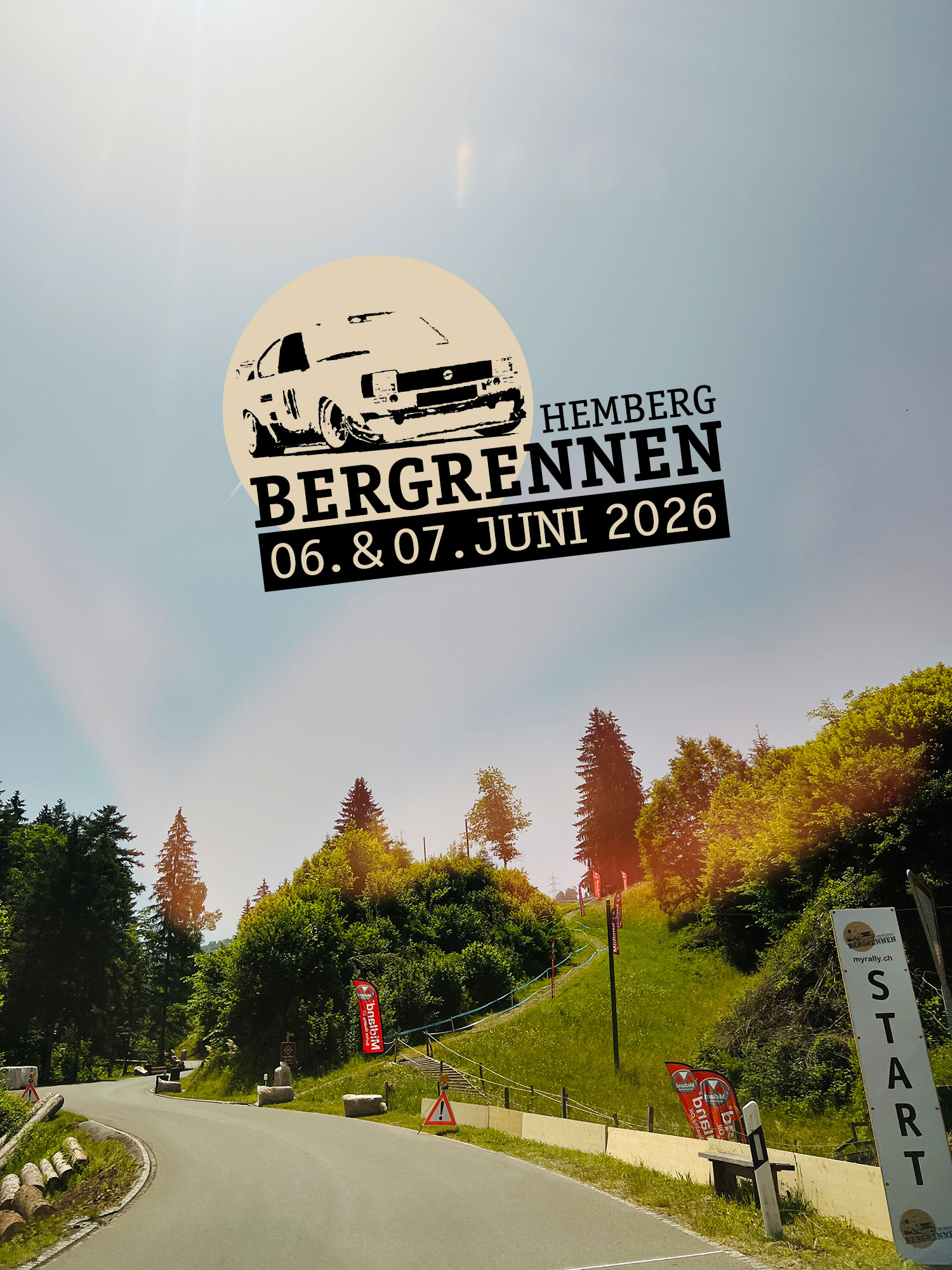 Bergrennen Hemberg 2026 eröffnet Schweizer Bergmeisterschaft am 6. und 7. Juni